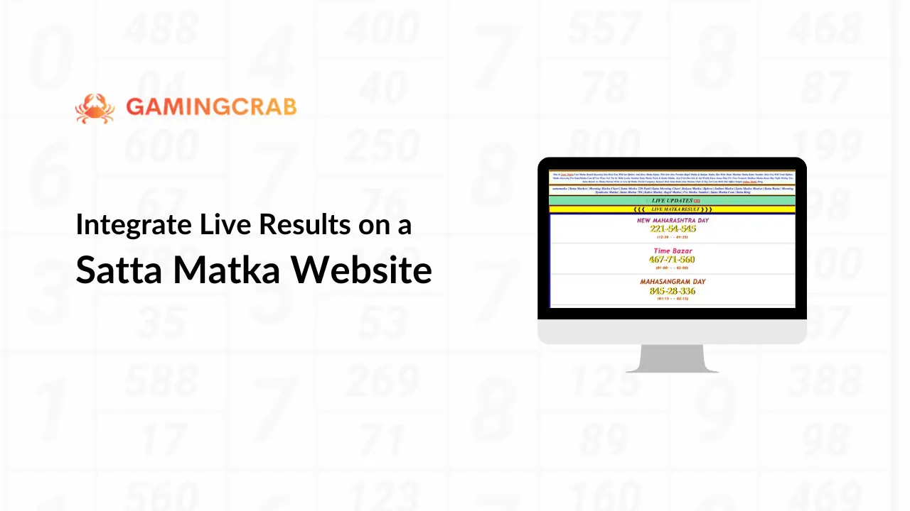 integrate live results on satta matka website